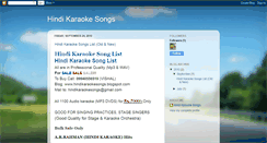 Desktop Screenshot of hindikaraokesongs.blogspot.com