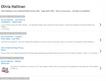 Tablet Screenshot of oliviahallinan.blogspot.com