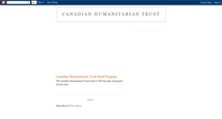 Desktop Screenshot of canadian-humanitarian-trust.blogspot.com