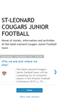 Mobile Screenshot of cougarsjuniorfootball.blogspot.com