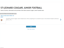 Tablet Screenshot of cougarsjuniorfootball.blogspot.com