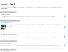 Tablet Screenshot of naturesnook.blogspot.com
