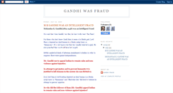 Desktop Screenshot of gandhiwasfraud.blogspot.com