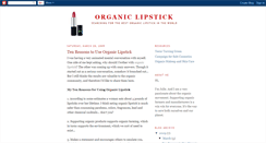 Desktop Screenshot of organiclipstick101.blogspot.com