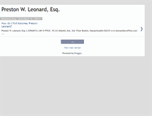 Tablet Screenshot of prestonwleonard.blogspot.com