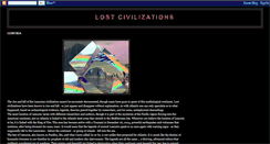 Desktop Screenshot of lost-civilizations.blogspot.com