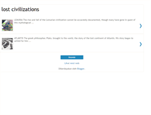 Tablet Screenshot of lost-civilizations.blogspot.com