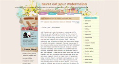 Desktop Screenshot of nevereatsourwatermelon.blogspot.com