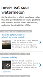 Mobile Screenshot of nevereatsourwatermelon.blogspot.com