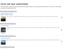 Tablet Screenshot of nevereatsourwatermelon.blogspot.com