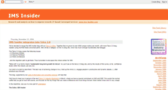 Desktop Screenshot of ims-insider.blogspot.com