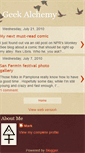 Mobile Screenshot of geekalchemy.blogspot.com