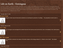 Tablet Screenshot of lifeonearth-gorongosa.blogspot.com