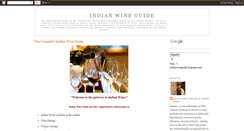 Desktop Screenshot of indianwineguide.blogspot.com