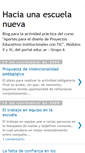Mobile Screenshot of haciaescuelanueva.blogspot.com
