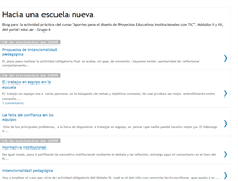 Tablet Screenshot of haciaescuelanueva.blogspot.com