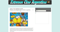 Desktop Screenshot of estrenosdecine-argentina.blogspot.com