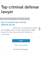 Mobile Screenshot of bestcriminaldefenselawyers.blogspot.com