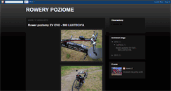 Desktop Screenshot of jarek-lt-rowerypoziome.blogspot.com