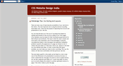 Desktop Screenshot of cssdesignindia.blogspot.com