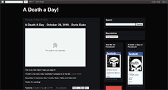 Desktop Screenshot of adeathaday.blogspot.com