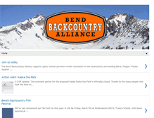 Tablet Screenshot of bendbackcountry.blogspot.com