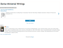 Tablet Screenshot of dorisedixonministry.blogspot.com