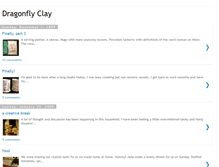 Tablet Screenshot of dragonflyclay.blogspot.com