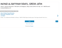 Tablet Screenshot of mahad-al-bayyinah.blogspot.com
