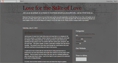 Desktop Screenshot of love4thesakeoflove.blogspot.com