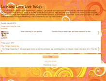 Tablet Screenshot of livelovelifetoday.blogspot.com