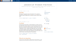 Desktop Screenshot of americanwomenwriters.blogspot.com