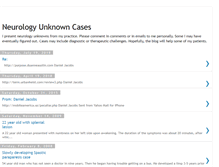 Tablet Screenshot of neurologyunknowncases.blogspot.com