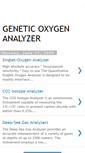 Mobile Screenshot of genetic-oxygen-analyzer.blogspot.com