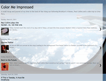 Tablet Screenshot of colormeimpressd.blogspot.com