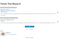 Tablet Screenshot of oaktree-familytreeresearch.blogspot.com