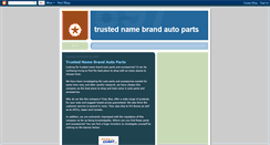 Desktop Screenshot of affordable-name-brand-auto-parts.blogspot.com