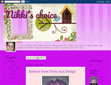 Tablet Screenshot of nikkischoice.blogspot.com