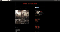 Desktop Screenshot of hate-on-music.blogspot.com