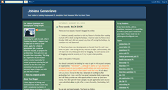 Desktop Screenshot of joblessgenevieve.blogspot.com