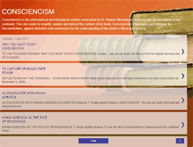 Tablet Screenshot of consciencism.blogspot.com