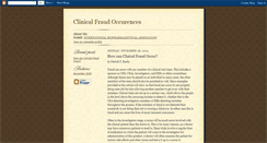 Desktop Screenshot of clinicalfraudoccurences.blogspot.com