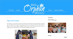 Desktop Screenshot of bibleorphanministry.blogspot.com