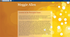 Desktop Screenshot of meggieallen.blogspot.com