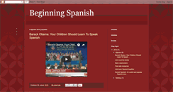 Desktop Screenshot of beginning-spanish.blogspot.com