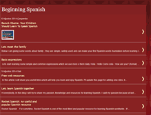 Tablet Screenshot of beginning-spanish.blogspot.com