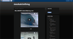 Desktop Screenshot of meskalclothing.blogspot.com