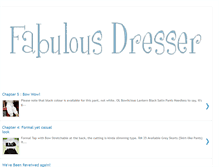 Tablet Screenshot of fabulousdresser.blogspot.com