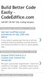 Mobile Screenshot of codeedifice.blogspot.com