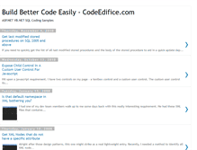 Tablet Screenshot of codeedifice.blogspot.com